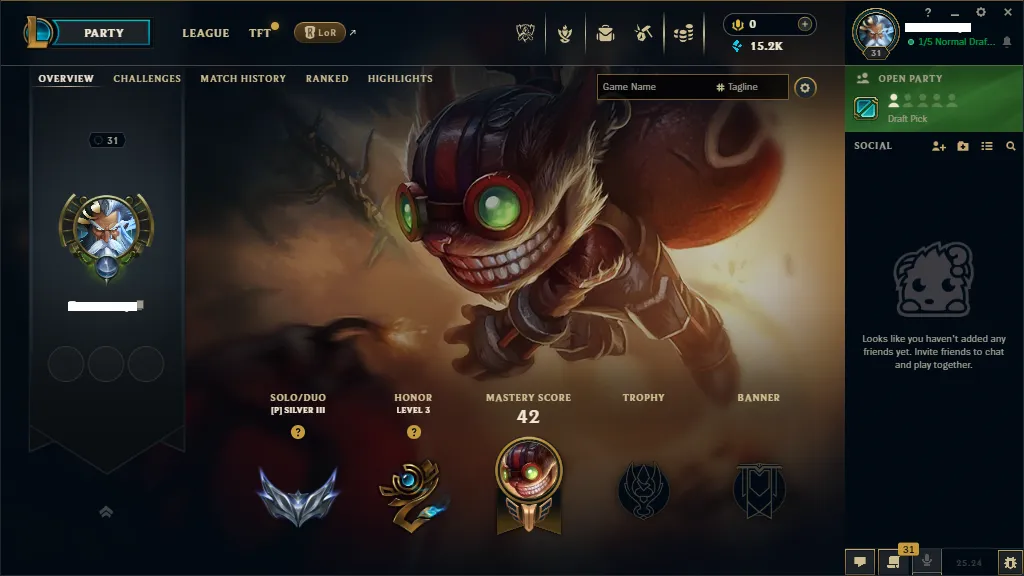 🌎EUW 🏆Silver 3 ❄️+15K  🔥5 Skins (x2 Legendary) in loot🏆24 Champions ✅️Unverified Email🚀instant delivery